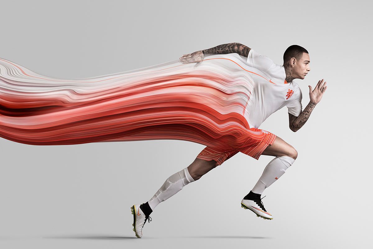Leopardo Corteza Desear Seconda maglia Olanda 2015-2016 Nike con grafica dinamica