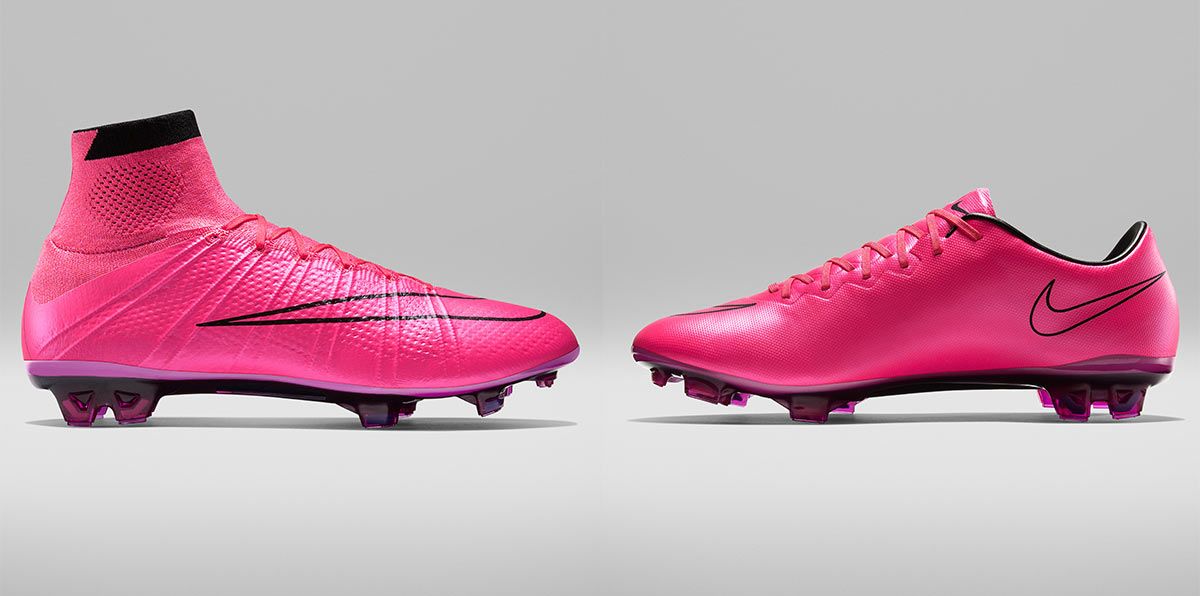 Scarpe Nike Mercurial, il rosa è storia