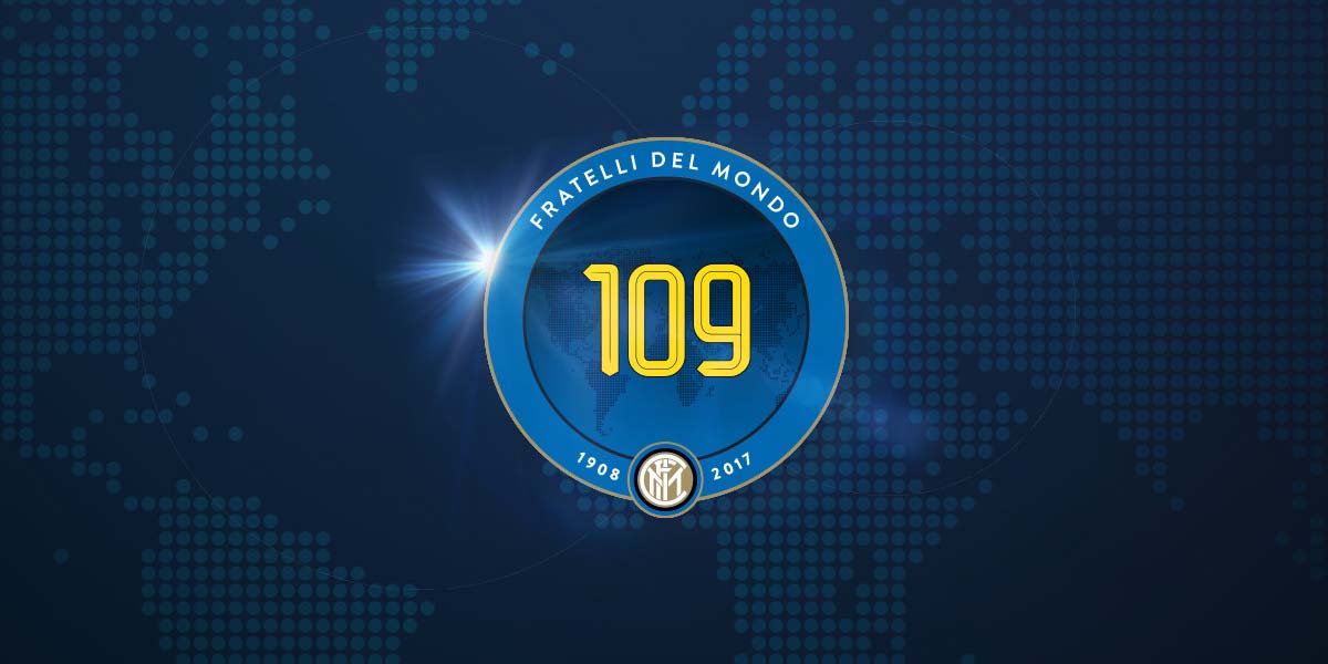 Maglia Inter 109 anni, edizione limitata con le firme dei giocatori